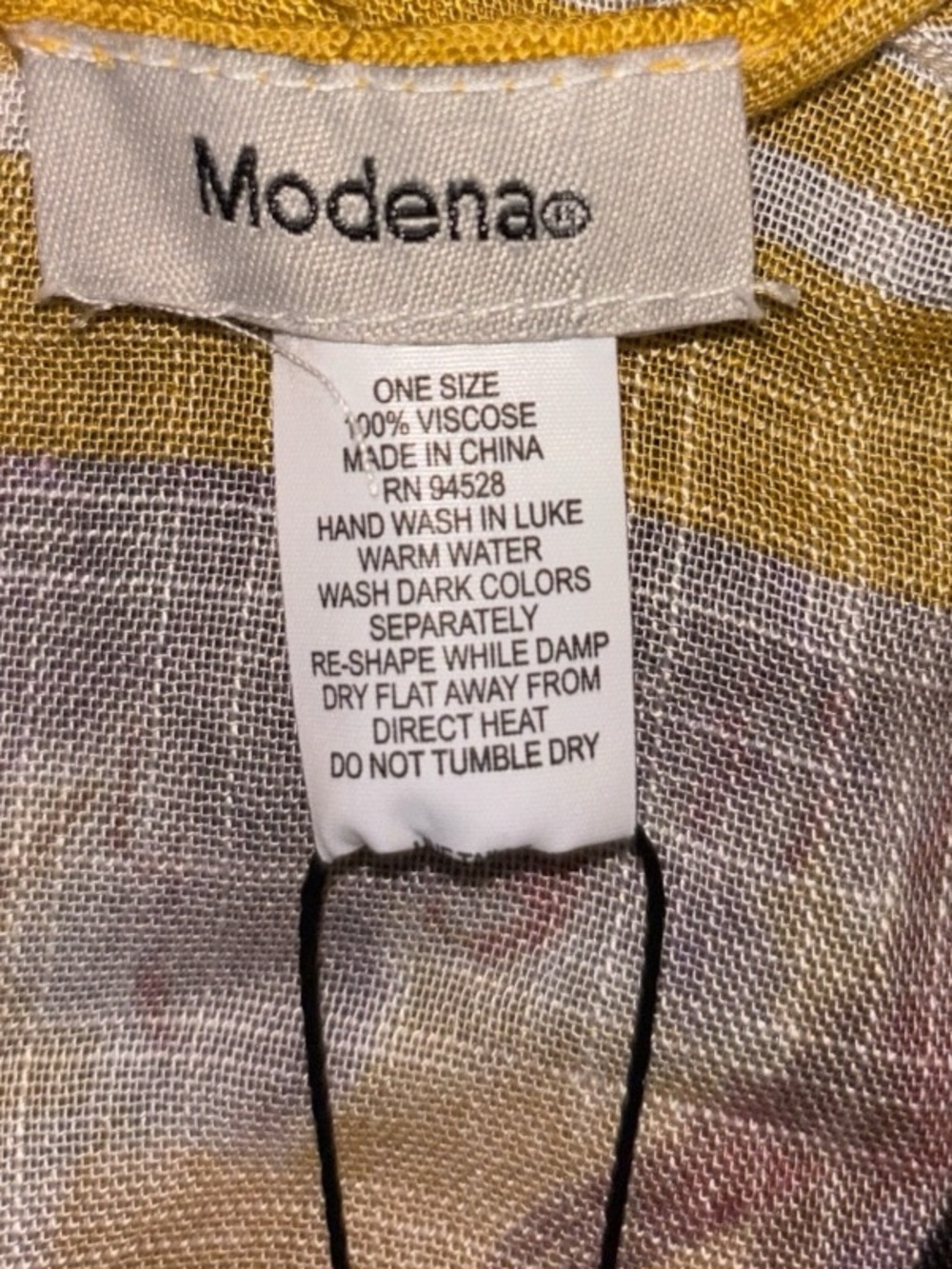 Floral Black & Yellow Lightweight Kimono, NWT - Picture 10 of 11